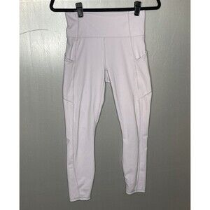Fabletics Pure luxe High Waist Crop Leggings Pockets Light Purple